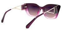 Cat Eye Purple Sunglasses | Vooglam.com Side View
