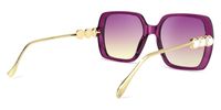 Square Purple Sunglasses | Vooglam.com Side View