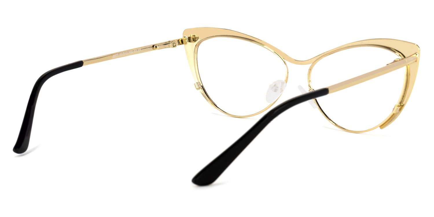 Annabelle - Cat Eye Red Eyeglasses | Vooglam Side View