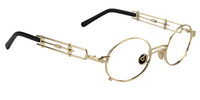 Chic Oval Gold Eyeglasses│Vooglam Optical Glasses 