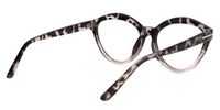 Cat Eye Grey/Tortoise Eyeglasses | Vooglam.com Side View