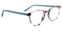 Decent Oval Blue/Pattern Eyeglasses│Vooglam Optical Glasses 