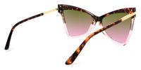 Geometric Tortoise/Pink Sunglasses | Vooglam.com Side View