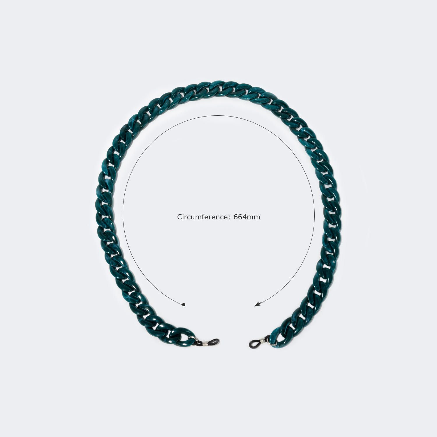 Twist Link Peacock/Blue Glasses Chains | Vooglam.com 4
