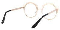 Norene Vintage Round Glasses with Elegant Filigree Design Side View