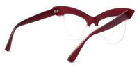 Cat Eye Wine/Red Eyeglasses | Vooglam.com Side View