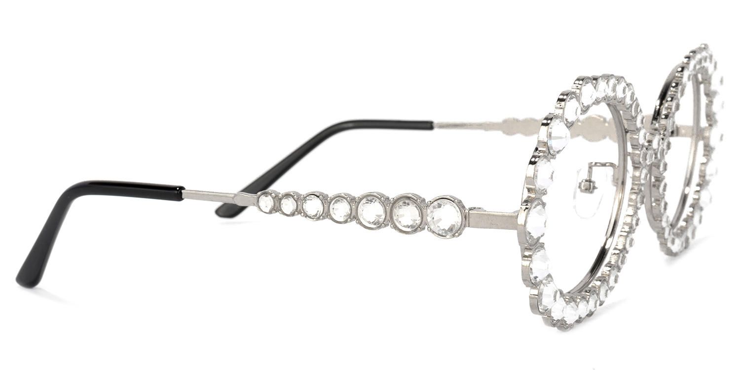 Ingra - Chic Retro-Inspired Glasses with Rhinestones | Vooglam 4