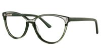Refreshing Oval Viridian Eyeglasses│Vooglam Optical Glasses Side View