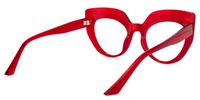 Cat Eye Red Eyeglasses | Vooglam.com Side View