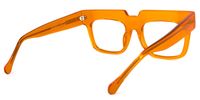 Rectangle Orange Eyeglasses | Vooglam.com Side View