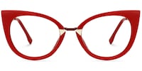 Arda - Red Cat Eye Glasses - 1