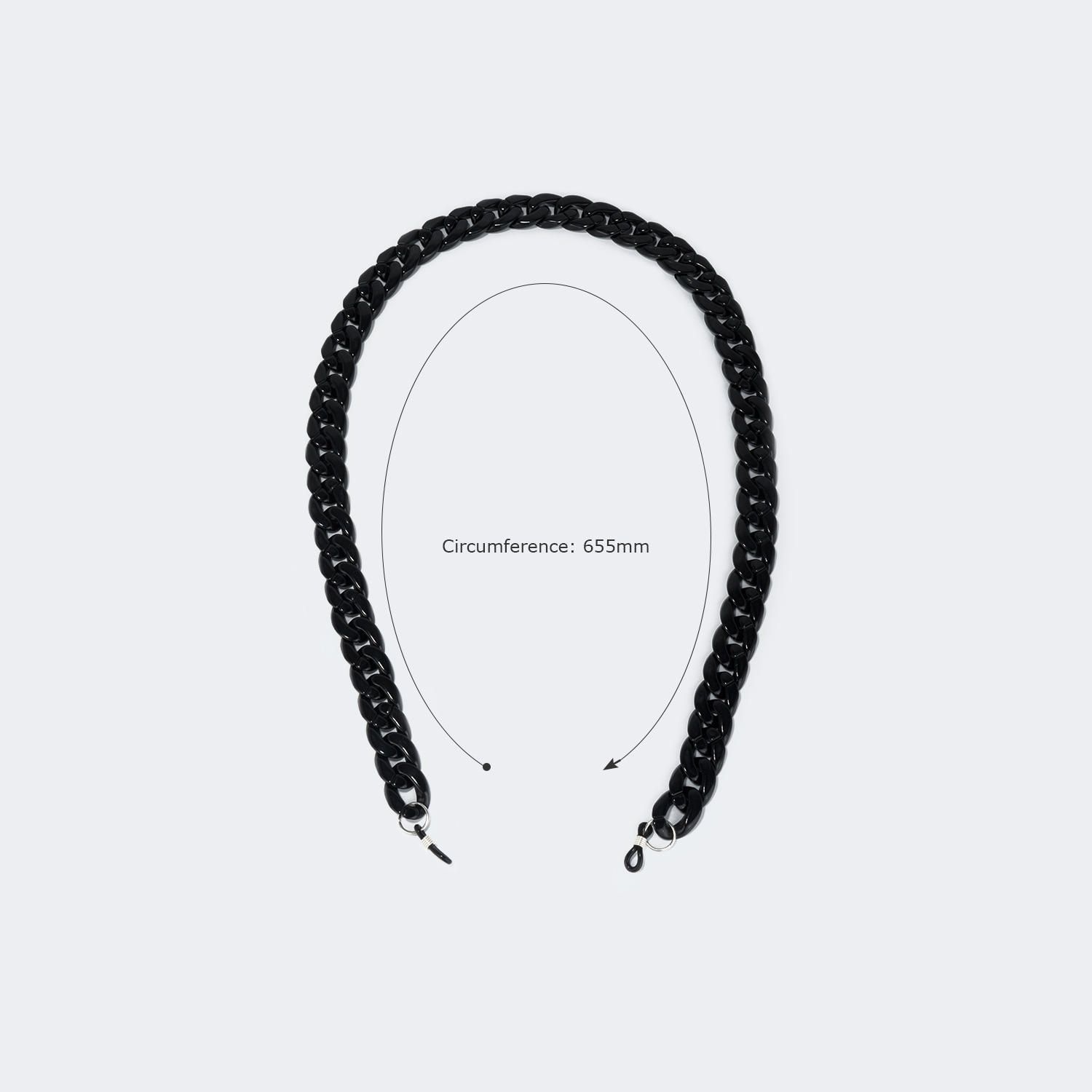 Twist Link Black Glasses Chains | Vooglam.com 4
