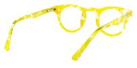 Round Yellow Eyeglasses | Vooglam.com Side View