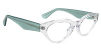 Oval Crystal Eyeglasses | Vooglam.com 