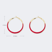 Large Hoop Pierced Earrings | Vooglam.com 
