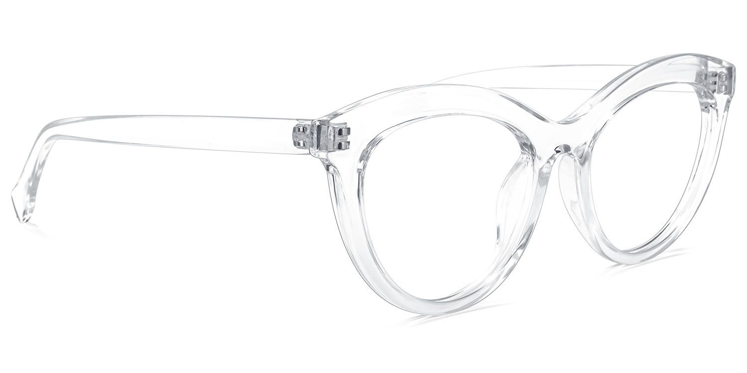 Cat Eye Crystal Eyeglasses | Vooglam.com 5
