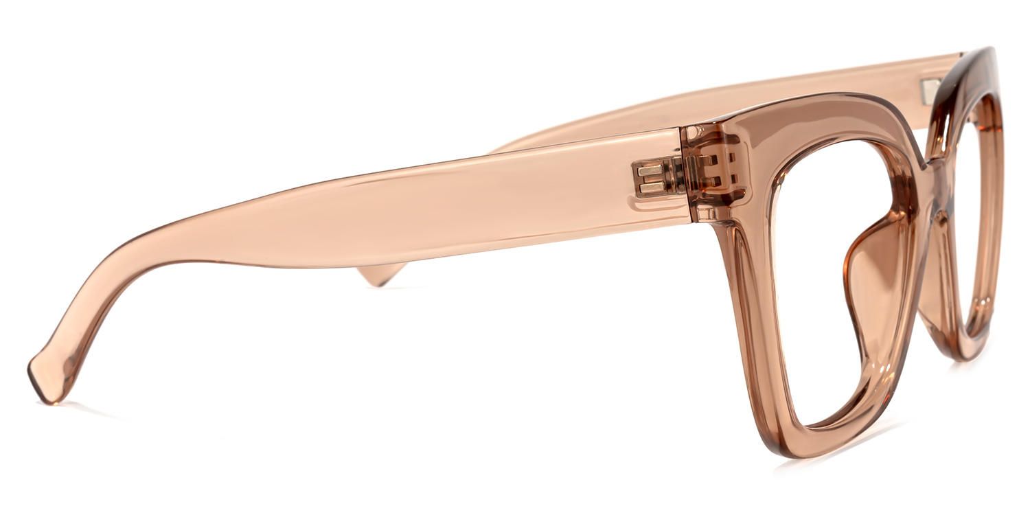 Naila - Square Tawny Stylish Frames | Vooglam 4