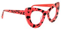 Cat Eye Red/Leopard Eyeglasses | Vooglam.com 
