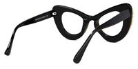 April - Cat Eye Multicolor Giltter Eyeglasses | Vooglam Side View