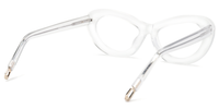 Oval Crystal Eyeglasses│Vooglam Optical Glasses   Side View