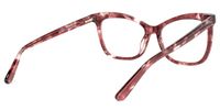 Cat Eye Light/Maroon Eyeglasses | Vooglam.com Side View