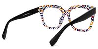 Martha - Square Colorful/Point Eyeglasses | Vooglam Side View