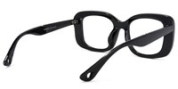 Nadia - Rectangle Black Eyeglasses - 3