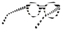 Odara - Geometric White/Black Eyeglasses - 3