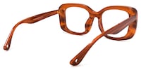 Nadia - Rectangle Light/Maroon Eyeglasses - 3