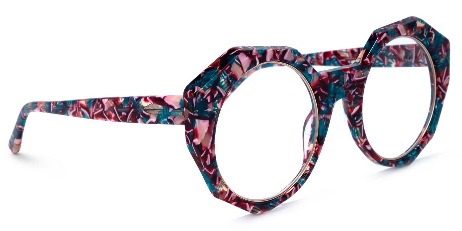 Geometric Floral Eyeglasses | Vooglam.com 5