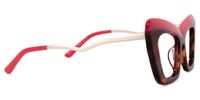 Dusica - Rectangle Red Eyeglasses | Vooglam 