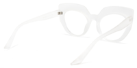 Cat Eye Crystal Eyeglasses│Vooglam.com Side View