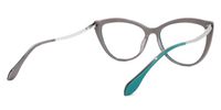 Cat Eye Turquoise Eyeglasses | Vooglam.com Side View