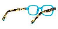 Rectangle Blue Eyeglasses | Vooglam.com Side View
