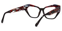 Miriam - Cat Eye Brown Eyeglasses | Vooglam Side View