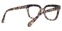 Britney - Square Animal Eyeglasses | Vooglam Side View