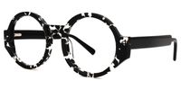 Andisita - Round Black Eyeglasses | Vooglam Front View