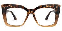 Reina - Square Animal Eyeglasses | Vooglam Angle View