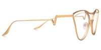 Janis - Aviator Gold Eyeglasses | Vooglam 