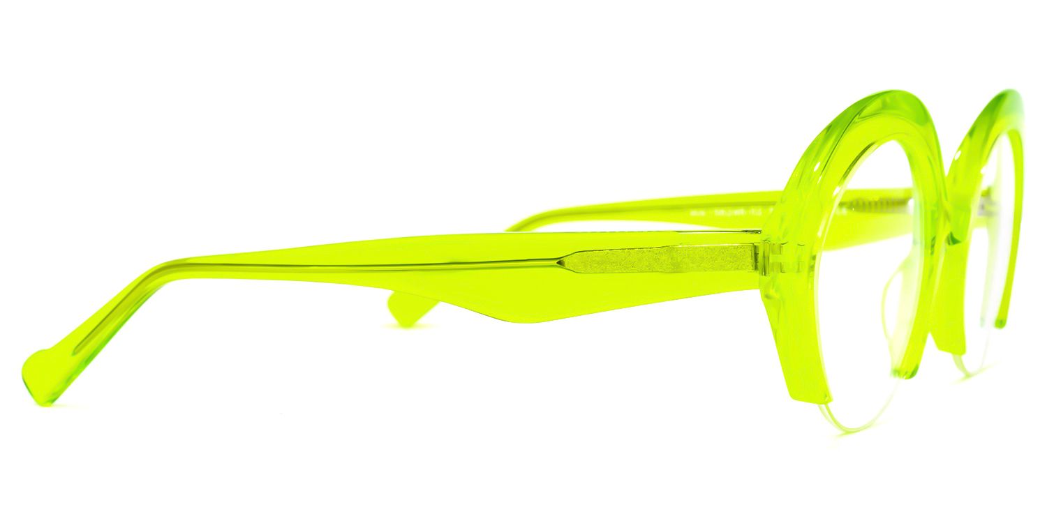 Thompson - Round Green Eyeglasses | Vooglam 4