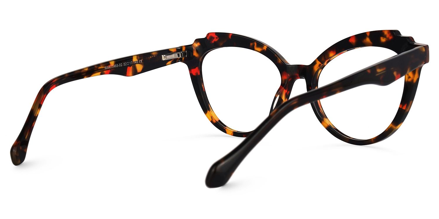 Cat Eye Tortoise Eyeglasses | Vooglam.com Side View