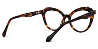Cat Eye Tortoise Eyeglasses | Vooglam.com Side View