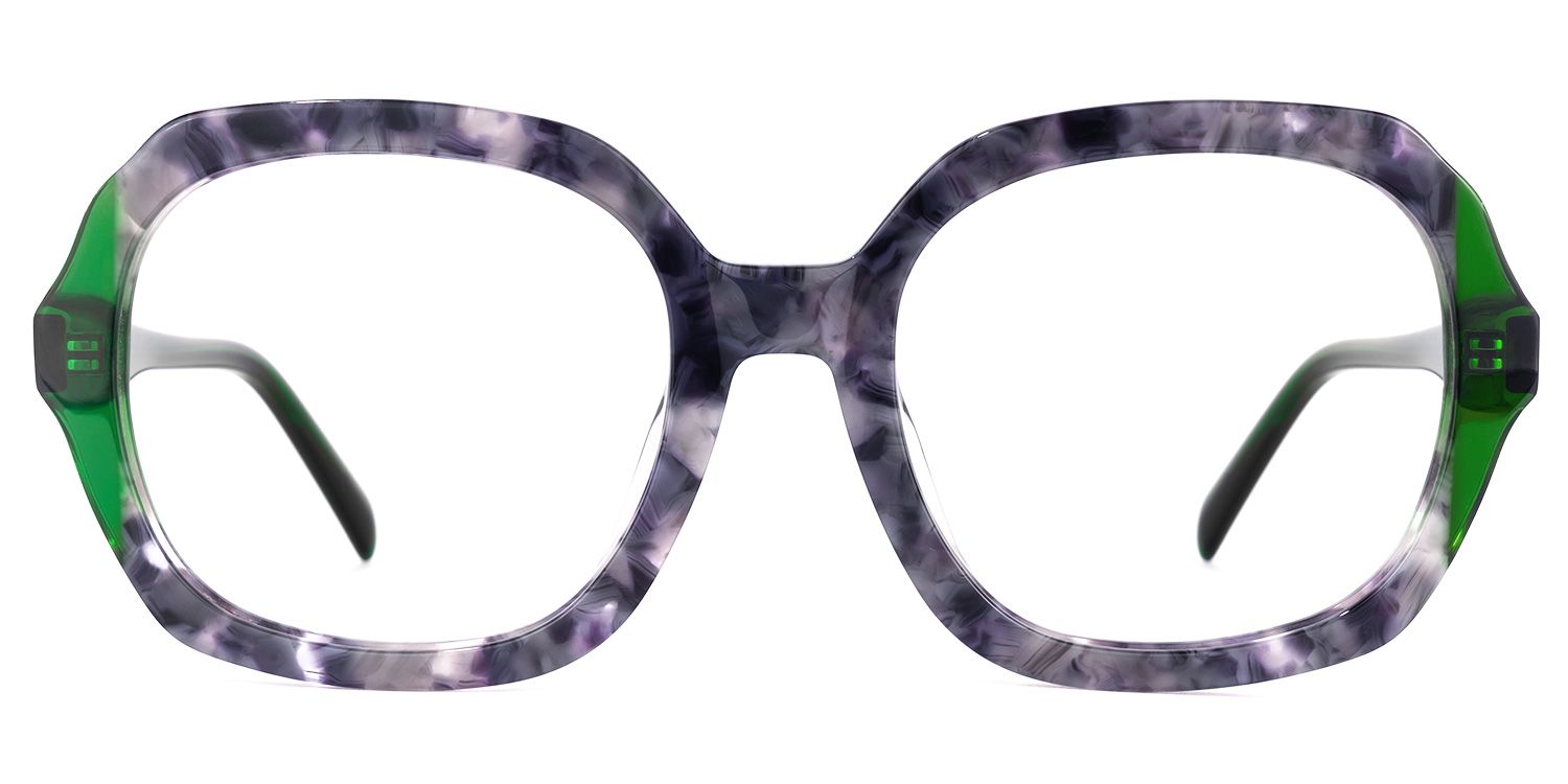 Huddleston - Square Green Eyeglasses product detail 2