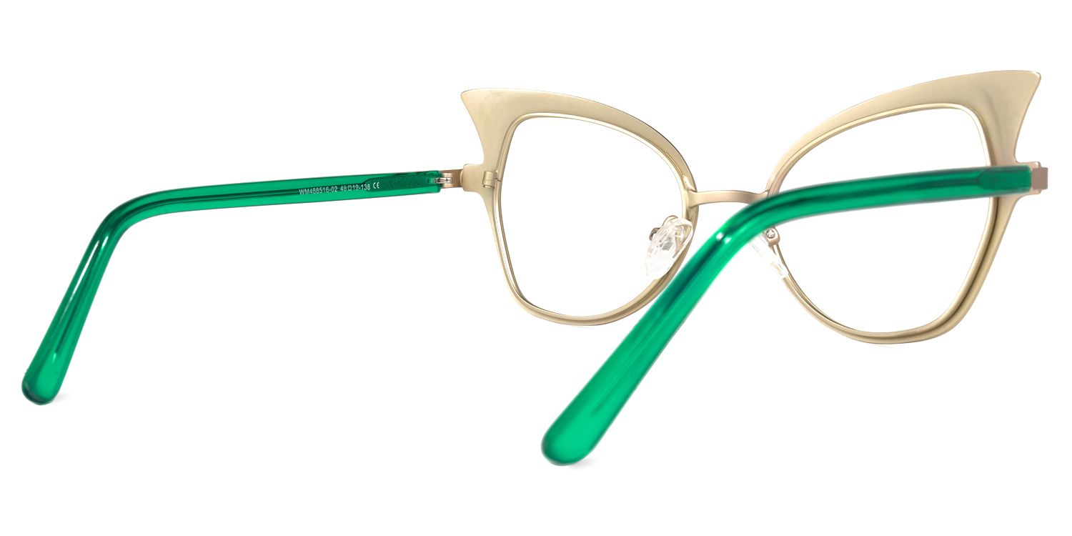 Rainey - Cat Eye Gold Eyeglasses product detail 3