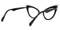 Magdaleno - Cat Eye Black Eyeglasses | Vooglam Side View