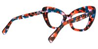 Zuzanna - Cat Eye Floral Eyeglasses | Vooglam Side View