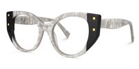 Kornegay - Cat Eye Grey Eyeglasses - 2