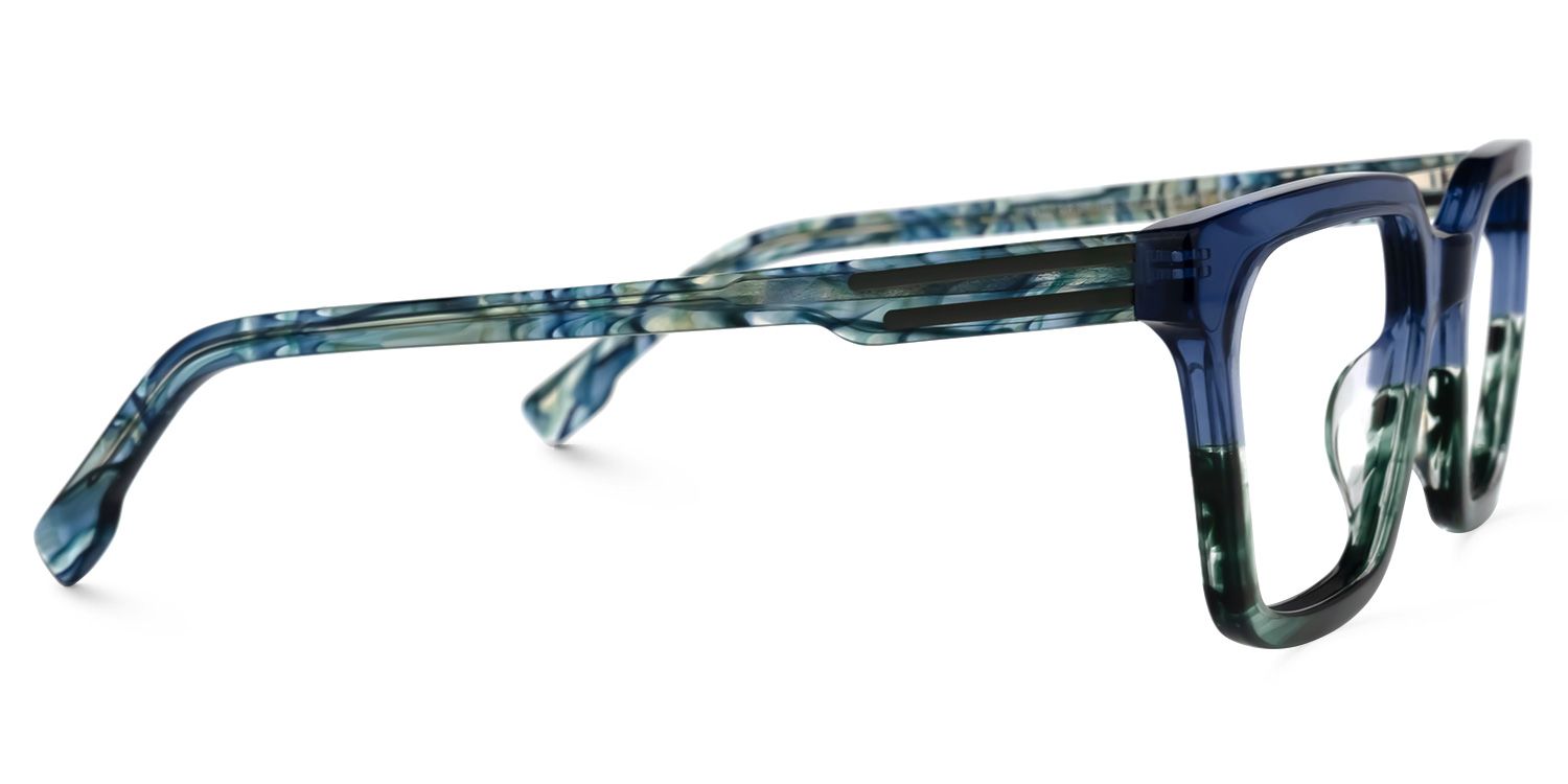 Rectangle Two-tone Eyeglasses | Vooglam.com 4