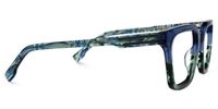 Rectangle Two-tone Eyeglasses | Vooglam.com 