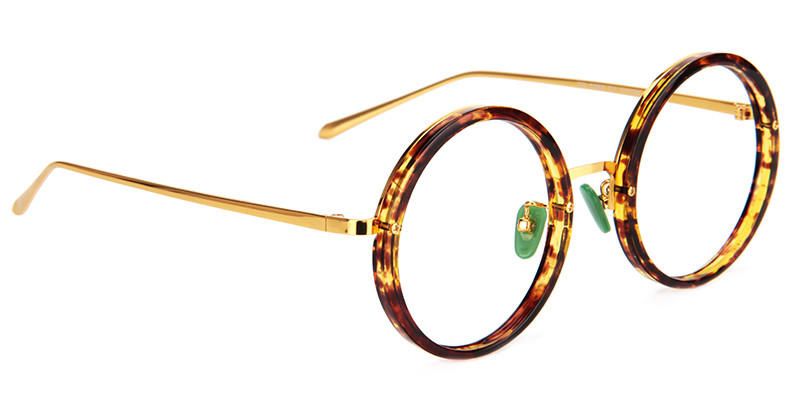 Kelly Round Tortoise Shell Eyeglasses 5